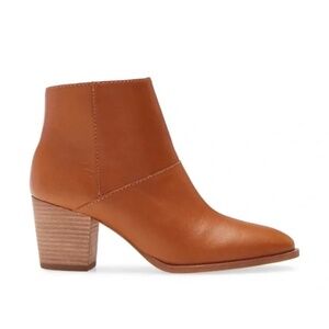 Madewell Rosie Tan Leather Ankle Boots